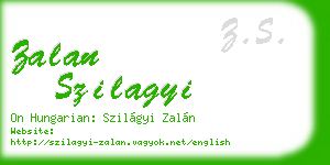 zalan szilagyi business card