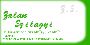 zalan szilagyi business card